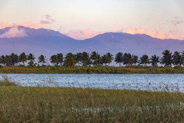 Madagascar traditional river landscape
