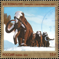 RUSSIA - CIRCA 2012: Stamp printed in Russia dedicated the contemporary Art Russia, A.N.Kovalchuk....