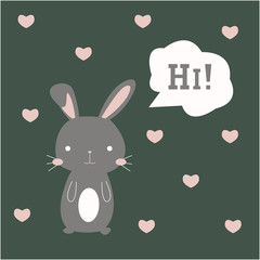 cute bunny illustration