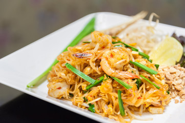  Pad Thai with Thai style noodles