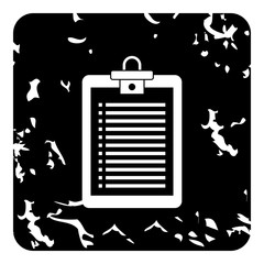 Plane tablet icon. Grunge illustration of plane tablet vector icon for web