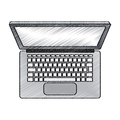 Laptop icon. Device gadget technology and electronic theme. Isolated design. Vector illustration