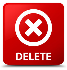 Delete red square button