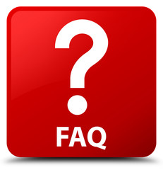 Faq (question icon) red square button