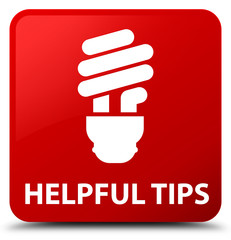 Helpful tips (bulb icon) red square button