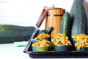 stuffed zucchini dish