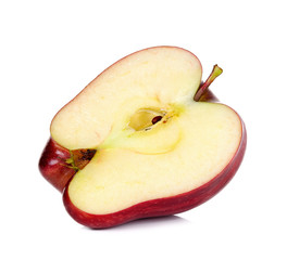 Red apple isolated on white background