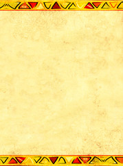 Grunge background with ethnicity ornaments