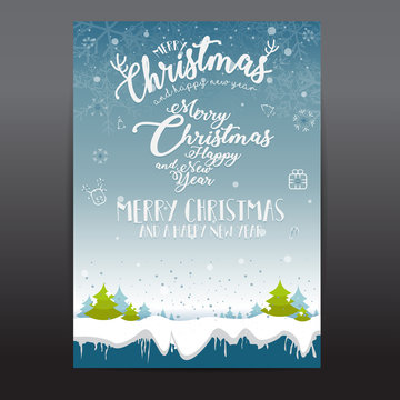 Brochures, flyers, print media Christmas and New Year fun festive joy. Party. Religious beliefs, Jesus. Thanksgiving glory. shining star. We Wish You a Merry Christmas. Jingle Bell background vector
