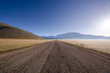The long road to Catelluccio di Norcia, before heartquake - Ital
