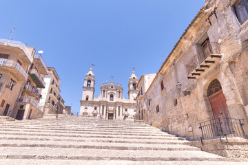 Stairway to get to the cathedral - Palma di montechiaro, Agrigen © lauz83