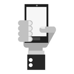 Smartphone icon. Device gadget technology and electronic theme. Isolated design. Vector illustration