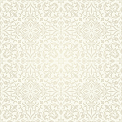 Fototapeta premium Seamless background of light beige color in the style of Damascus