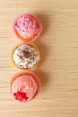 cupcakes with different fillings and topping