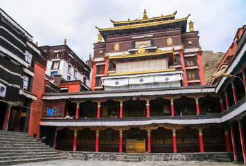 Tibetan Monastery in Shigatse in central Tibet