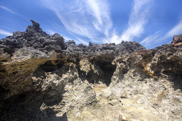 almost lunar landscape, Amoronia orange bay, Indian Ocean, north of Madagascar