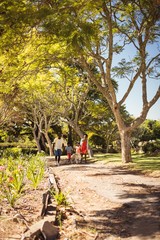 Family walking together