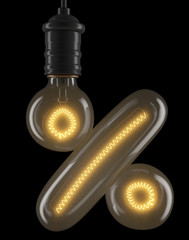 Bulb light font