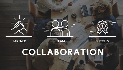 Business Collaboration Teamwork Corporation Concept