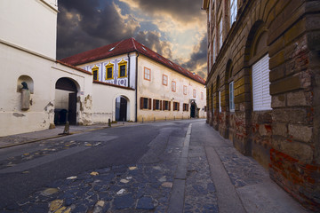 architecture of Zagreb. Croatia.