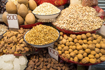 India street food snacks on the market
