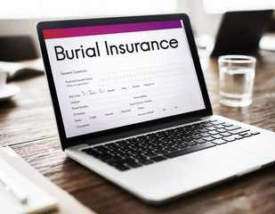 Burial Insurance Form Policy Concept