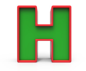 3D Christmas letter  H