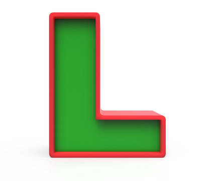 recommend clip art: 3D Christmas letter  L