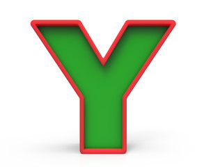 3D Christmas letter  Y