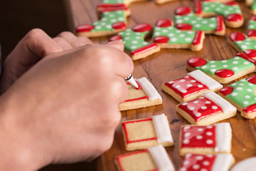 decoration cookies icing, christmas gingerbread
