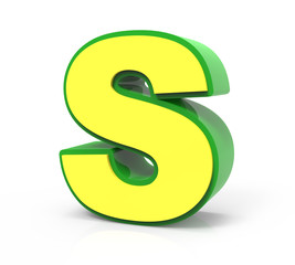 3D Toy letter  S