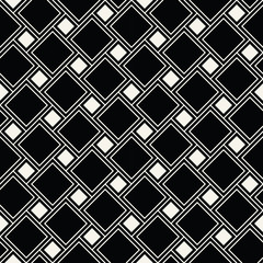 Abstract geometric black and white graphic design print squares pattern