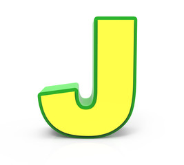 3D Toy letter  J