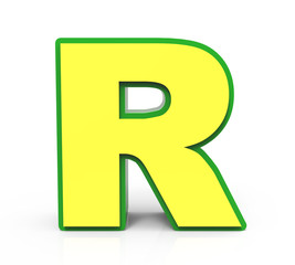 3D Toy letter  R