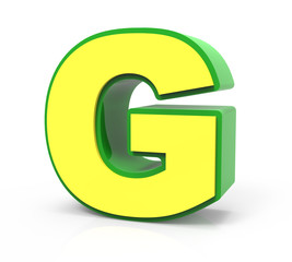 3D Toy letter  G