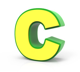 3D Toy letter  C