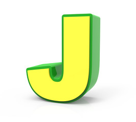 3D Toy letter  J