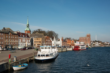 Fototapeta premium Molo portowe w Kappeln