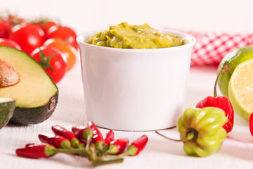 Guacamole dip.