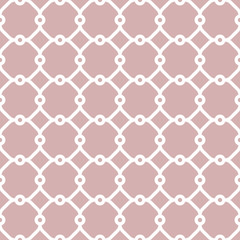 Seamless ornament in arabian style. Pattern for wallpapers and backgrounds. Pink and white pattern