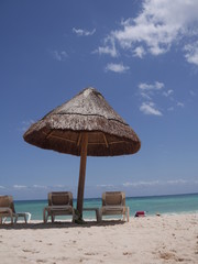 caribbean straw parasol