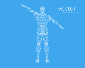 Obraz na płótnie Canvas Abstract vector illustration of man.
