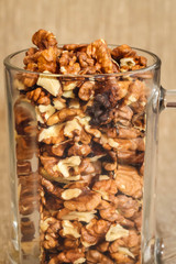 Walnut kernels and whole walnuts