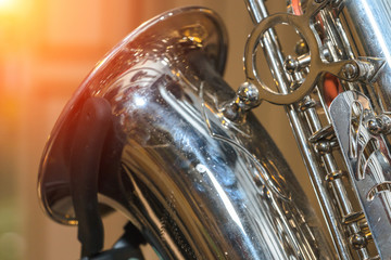 Obraz na płótnie Canvas Saxophone alto jazz music instrument 