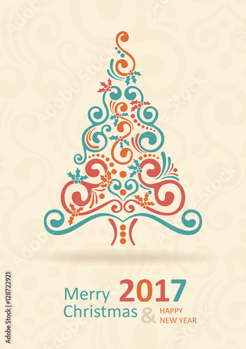 &quot;Merry Christmas Card. Happy New Year.&quot; Stockfotos und lizenzfreie