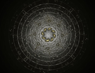 Particles of abstract fractal forms on the subject of nuclear ph