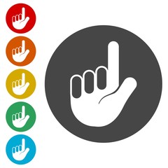 Obraz premium Hand Icon Vector 
