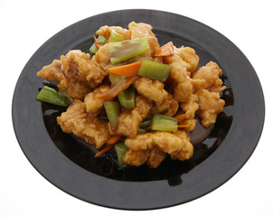 Chinese food. Fresh fish carp