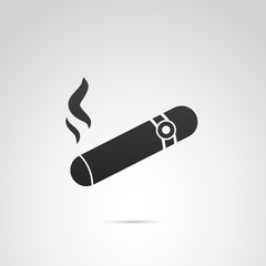 Cigar vector icon.