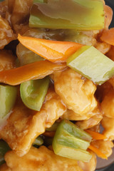 Chinese food. Fresh fish carp